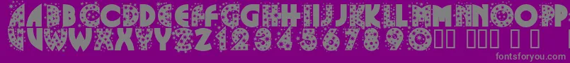 Glitf Font – Gray Fonts on Purple Background