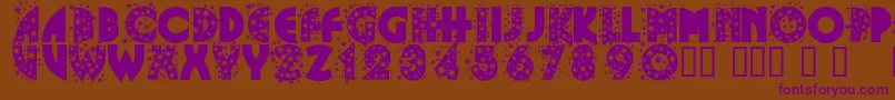 Glitf Font – Purple Fonts on Brown Background