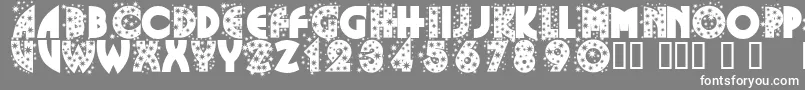Glitf Font – White Fonts on Gray Background