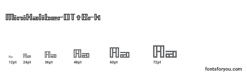 Größen der Schriftart MiniKaliberOTtBrk