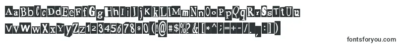 PaulsRansomNote Font – Esoteric Fonts