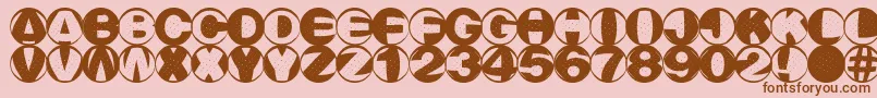 Rainnm Font – Brown Fonts on Pink Background