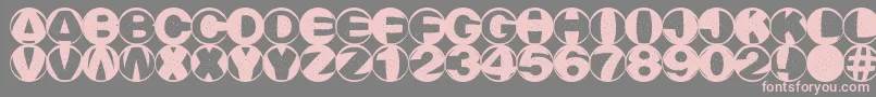 Rainnm Font – Pink Fonts on Gray Background