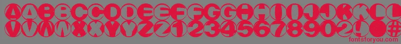Rainnm Font – Red Fonts on Gray Background