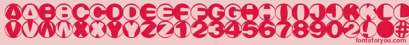 Rainnm Font – Red Fonts on Pink Background