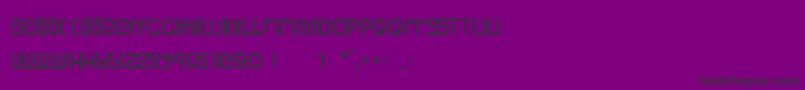 CubicRefit-fontti – mustat fontit violetilla taustalla