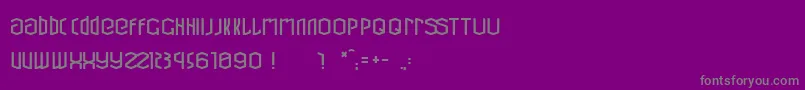 Шрифт CubicRefit – серые шрифты на фиолетовом фоне