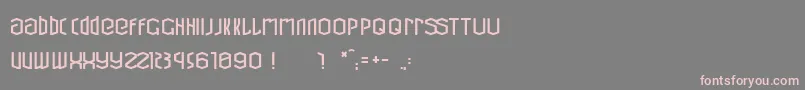 CubicRefit Font – Pink Fonts on Gray Background