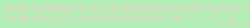 More about SerifaLt55Roman Font SerifaLt55Roman Font – Pink Fonts on Green Background