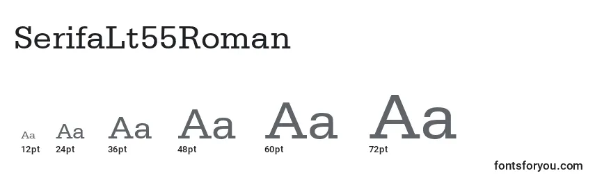 SerifaLt55Roman Font Sizes