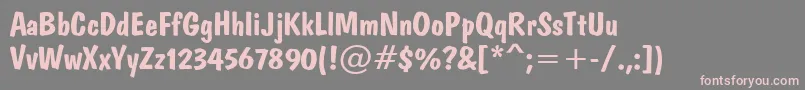 DomkratBold Font – Pink Fonts on Gray Background