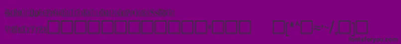 OlderRegular-fontti – mustat fontit violetilla taustalla