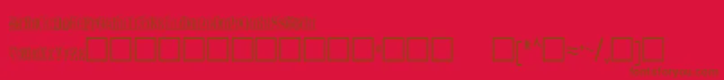Шрифт OlderRegular – коричневые шрифты на красном фоне