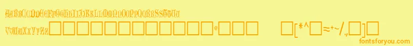 More about OlderRegular Font OlderRegular Font – Orange Fonts on Yellow Background