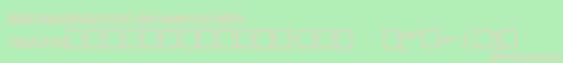 フォントOlderRegular – 緑の背景にピンクのフォント