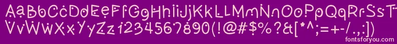 Weitere Informationen zur Oliveslight-Schriftart Oliveslight-Schriftart – Rosa Schriften auf violettem Hintergrund