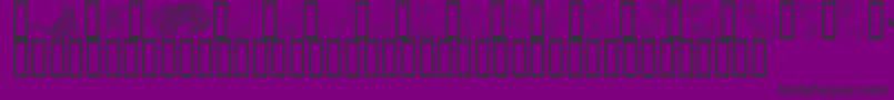 GeWildKingdomLToO-fontti – mustat fontit violetilla taustalla