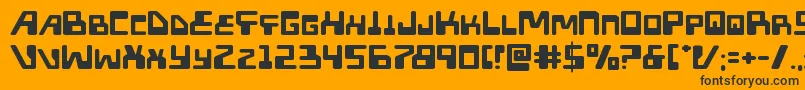 Xpedexpand Font – Black Fonts on Orange Background