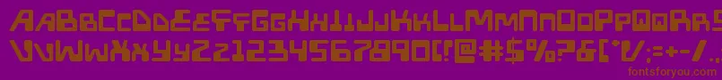 Xpedexpand Font – Brown Fonts on Purple Background