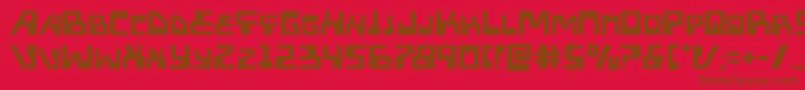 Xpedexpand Font – Brown Fonts on Red Background