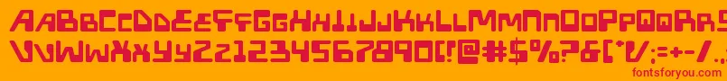 Шрифт Xpedexpand – красные шрифты на оранжевом фоне