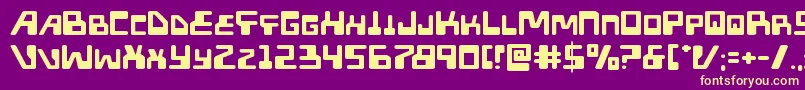 Xpedexpand Font – Yellow Fonts on Purple Background