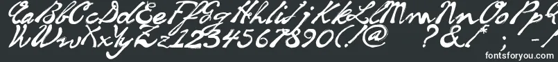 フォントSoulHandwritingFreeVersion – 白い文字