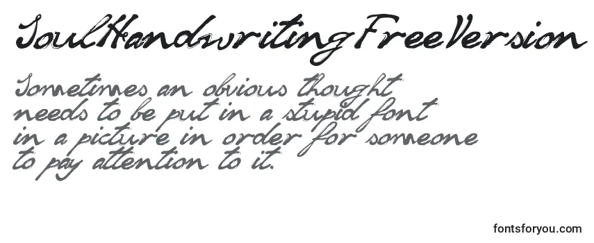 SoulHandwritingFreeVersion Font