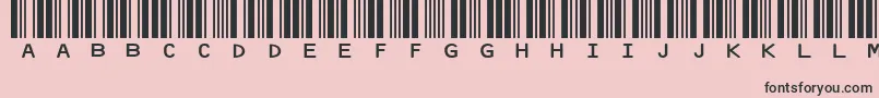 Idautomationhc39mCode39Barcode Font – Black Fonts on Pink Background