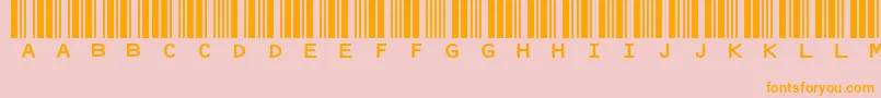 Idautomationhc39mCode39Barcode Font – Orange Fonts on Pink Background