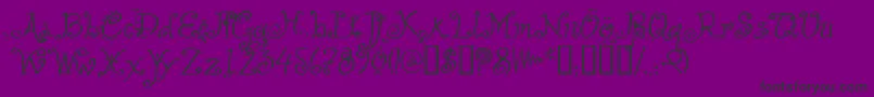 HelzapoppinTM Font – Black Fonts on Purple Background
