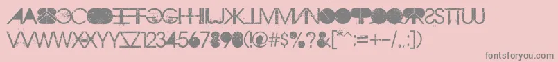 AristotlePunk Font – Gray Fonts on Pink Background