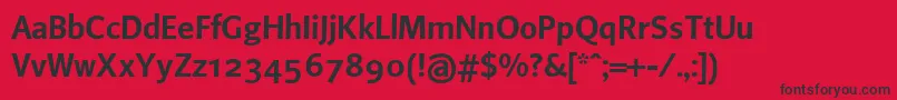 Beosans2 Font – Black Fonts on Red Background