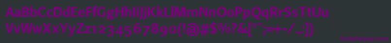 フォントBeosans2 – 黒い背景に紫のフォント
