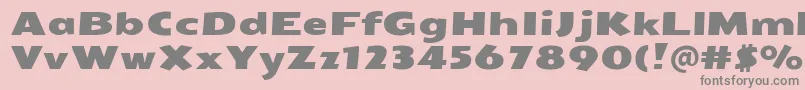 SeymouroneRegular Font – Gray Fonts on Pink Background