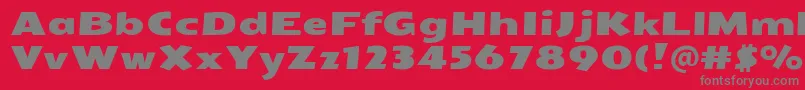 SeymouroneRegular Font – Gray Fonts on Red Background