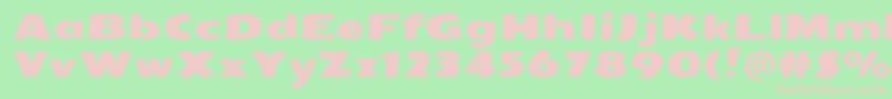 SeymouroneRegular Font – Pink Fonts on Green Background