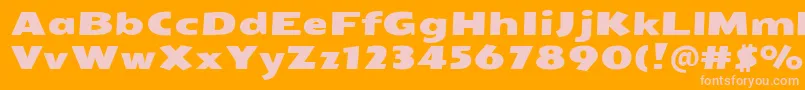 More about SeymouroneRegular Font SeymouroneRegular Font – Pink Fonts on Orange Background