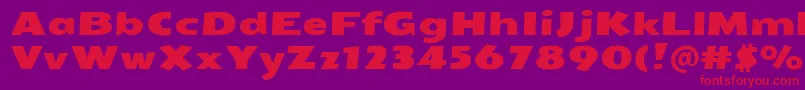 Police SeymouroneRegular – polices rouges sur fond violet