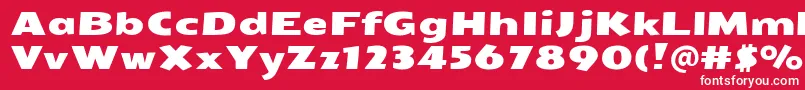 SeymouroneRegular Font – White Fonts on Red Background