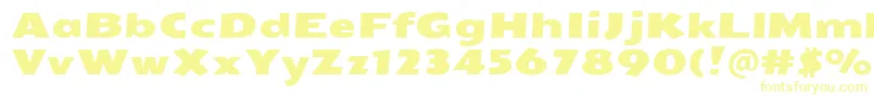 SeymouroneRegular Font – Yellow Fonts on White Background