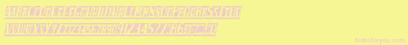 Spankys Font – Pink Fonts on Yellow Background