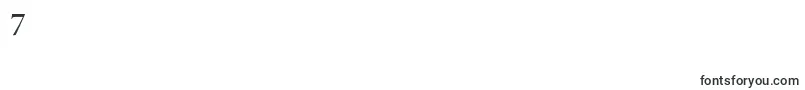 フォントMinionproSemibolddisp – フォント数字7