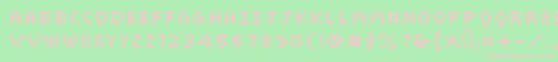 Siebrg Font – Pink Fonts on Green Background