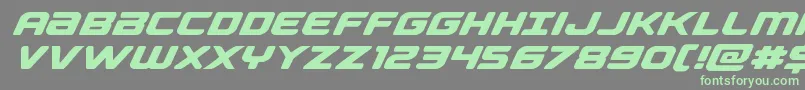 Шрифт Falconpunchexpand – зелёные шрифты на сером фоне