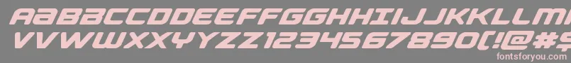 Falconpunchexpand Font – Pink Fonts on Gray Background