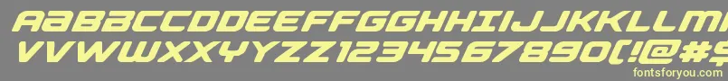 Falconpunchexpand Font – Yellow Fonts on Gray Background