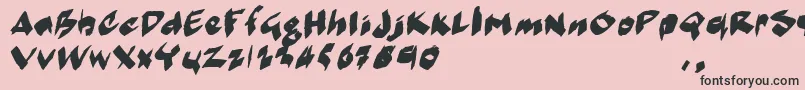 Подробнее о шрифте MarkermoeIi Шрифт MarkermoeIi – чёрные шрифты на розовом фоне