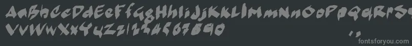 MarkermoeIi-Schriftart – Graue Schriften auf schwarzem Hintergrund