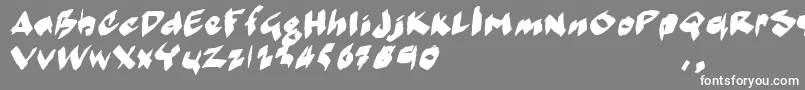 MarkermoeIi Font – White Fonts on Gray Background